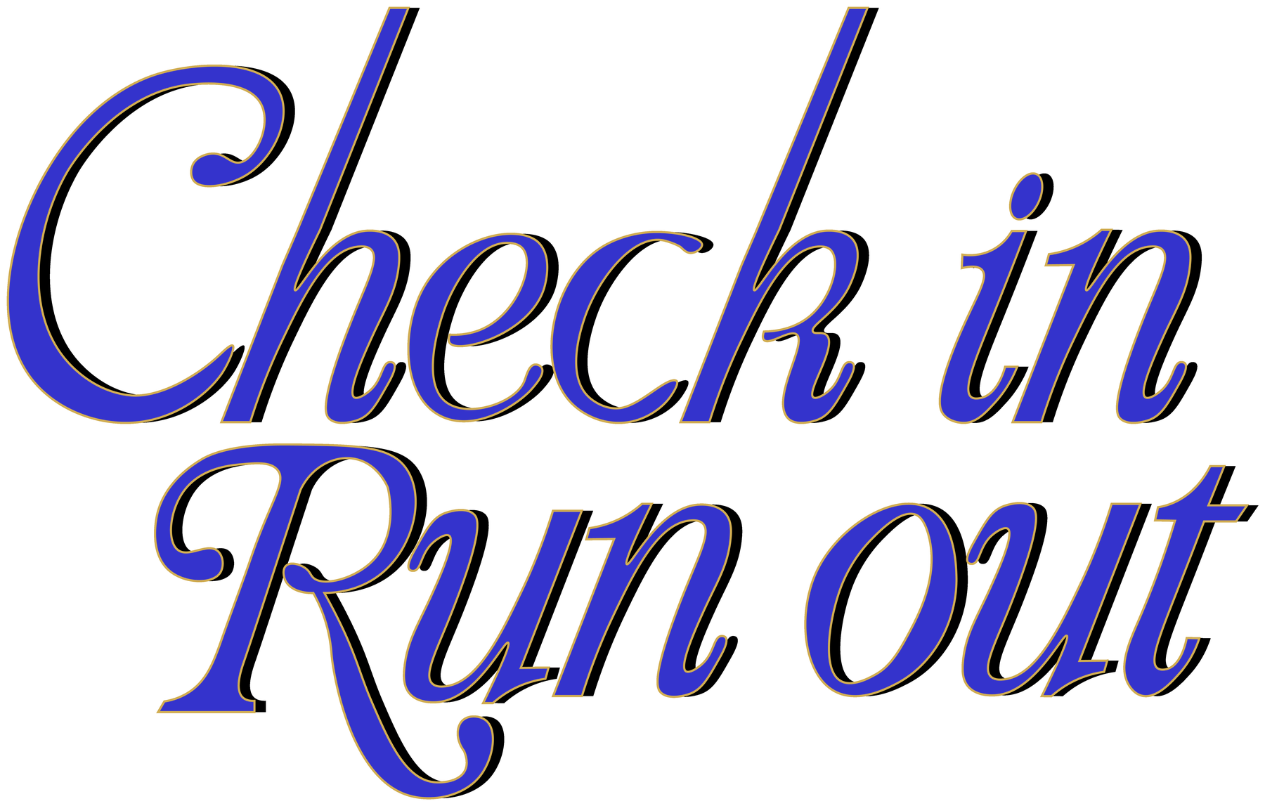 Check in, Run out — Decibell Running Club